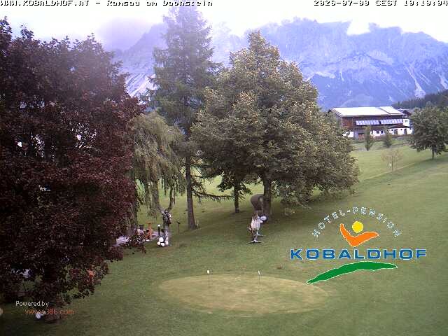 Archiv Foto Webcam Ramsau am Dachstein: Golfplatz am Kobaldhof