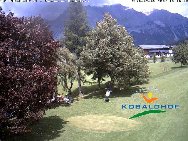 Archiv Foto Webcam Ramsau am Dachstein: Golfplatz am Kobaldhof