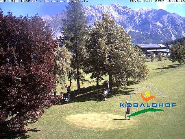 Archiv Foto Webcam Ramsau am Dachstein: Golfplatz am Kobaldhof