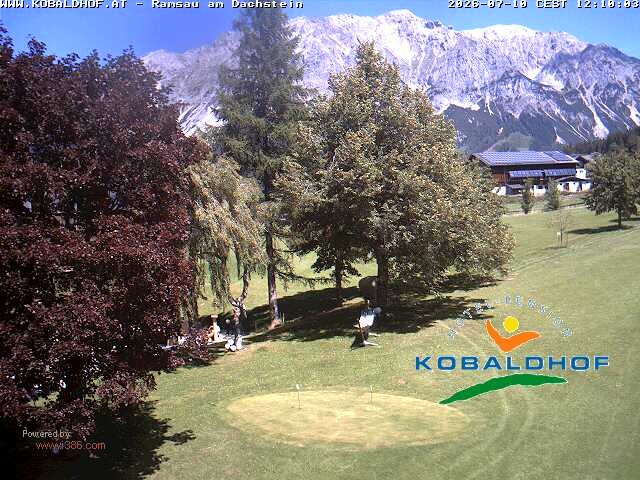 Archiv Foto Webcam Ramsau am Dachstein: Golfplatz am Kobaldhof