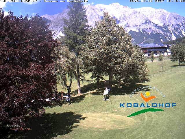 Archiv Foto Webcam Ramsau am Dachstein: Golfplatz am Kobaldhof