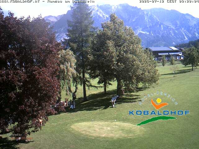 Archiv Foto Webcam Ramsau am Dachstein: Golfplatz am Kobaldhof