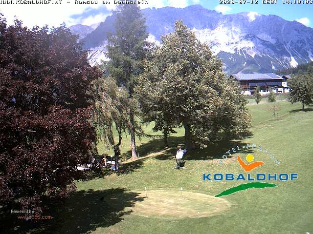 Archiv Foto Webcam Ramsau am Dachstein: Golfplatz am Kobaldhof