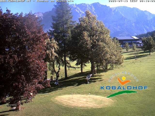 Archiv Foto Webcam Ramsau am Dachstein: Golfplatz am Kobaldhof