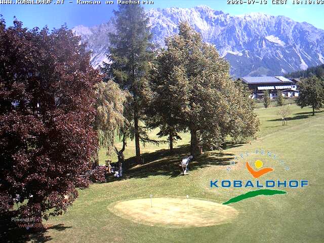 Archiv Foto Webcam Ramsau am Dachstein: Golfplatz am Kobaldhof