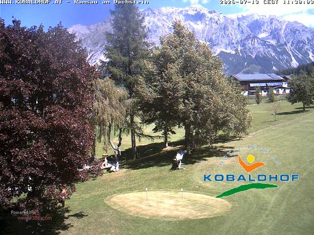 Archiv Foto Webcam Ramsau am Dachstein: Golfplatz am Kobaldhof