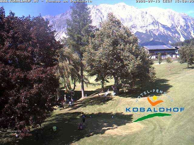 Archiv Foto Webcam Ramsau am Dachstein: Golfplatz am Kobaldhof