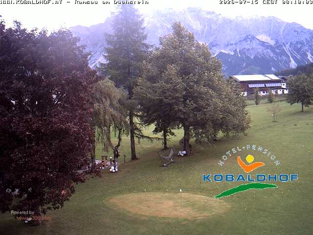Archiv Foto Webcam Ramsau am Dachstein: Golfplatz am Kobaldhof