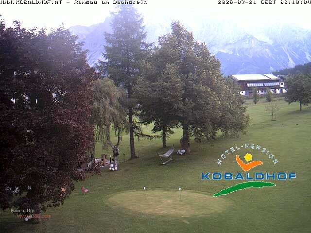 Archiv Foto Webcam Ramsau am Dachstein: Golfplatz am Kobaldhof