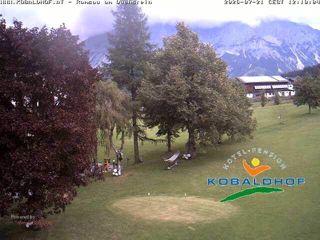 Archiv Foto Webcam Ramsau am Dachstein: Golfplatz am Kobaldhof