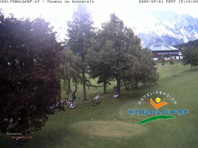 Archiv Foto Webcam Ramsau am Dachstein: Golfplatz am Kobaldhof