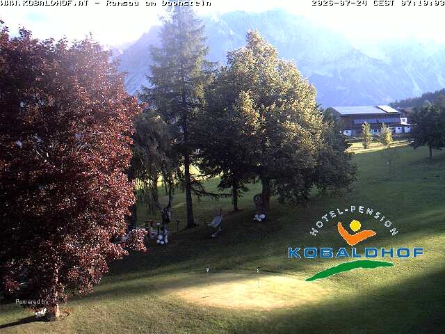 Archiv Foto Webcam Ramsau am Dachstein: Golfplatz am Kobaldhof