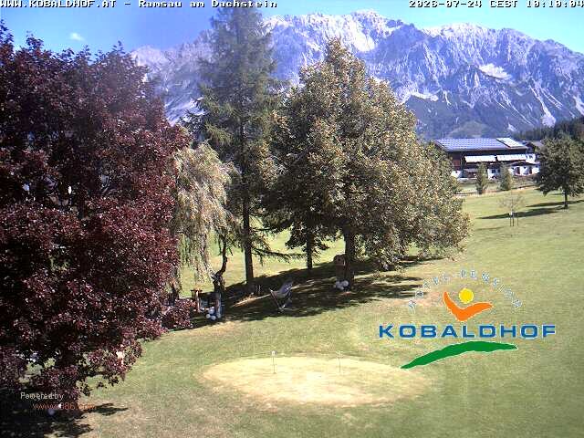 Archiv Foto Webcam Ramsau am Dachstein: Golfplatz am Kobaldhof