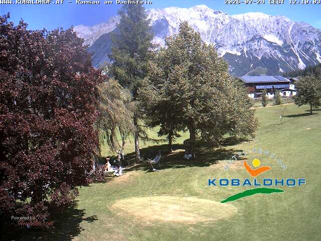 Archiv Foto Webcam Ramsau am Dachstein: Golfplatz am Kobaldhof