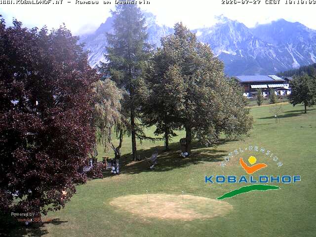 Archiv Foto Webcam Ramsau am Dachstein: Golfplatz am Kobaldhof