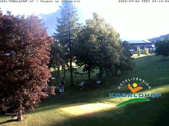 Archiv Foto Webcam Ramsau am Dachstein: Golfplatz am Kobaldhof