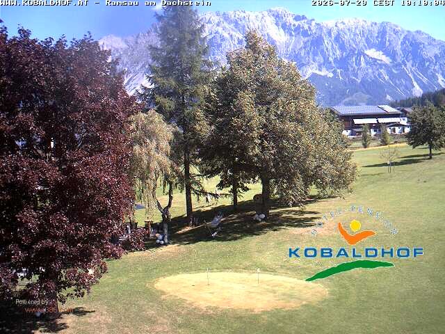 Archiv Foto Webcam Ramsau am Dachstein: Golfplatz am Kobaldhof