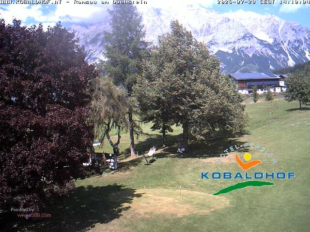 Archiv Foto Webcam Ramsau am Dachstein: Golfplatz am Kobaldhof