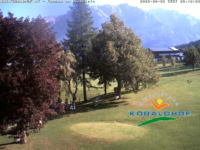 Archiv Foto Webcam Ramsau am Dachstein: Golfplatz am Kobaldhof