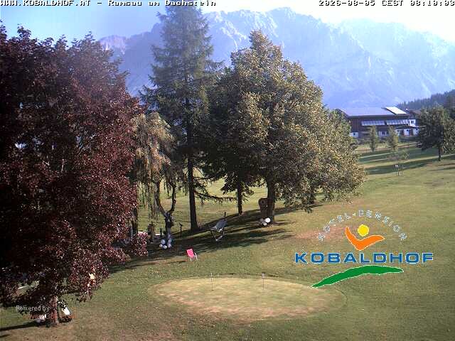 Archiv Foto Webcam Ramsau am Dachstein: Golfplatz am Kobaldhof