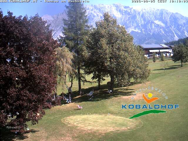 Archiv Foto Webcam Ramsau am Dachstein: Golfplatz am Kobaldhof
