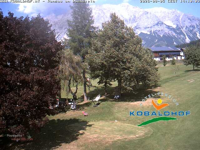 Archiv Foto Webcam Ramsau am Dachstein: Golfplatz am Kobaldhof