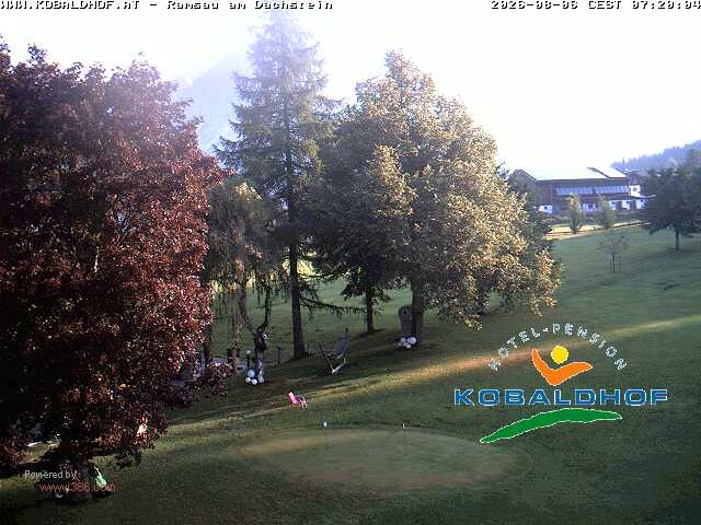 Archiv Foto Webcam Ramsau am Dachstein: Golfplatz am Kobaldhof