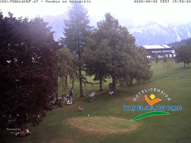 Archiv Foto Webcam Ramsau am Dachstein: Golfplatz am Kobaldhof