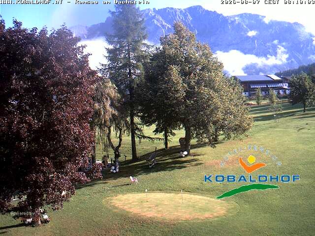 Archiv Foto Webcam Ramsau am Dachstein: Golfplatz am Kobaldhof