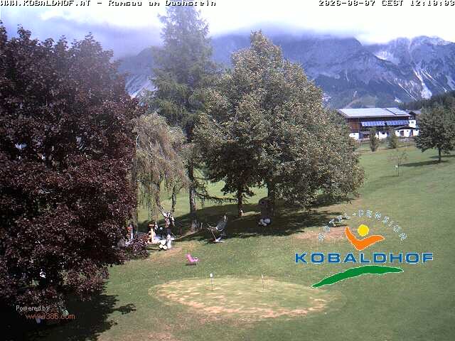 Archiv Foto Webcam Ramsau am Dachstein: Golfplatz am Kobaldhof