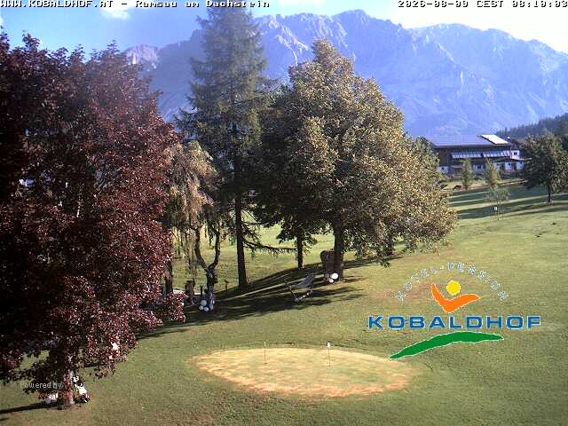 Archiv Foto Webcam Ramsau am Dachstein: Golfplatz am Kobaldhof