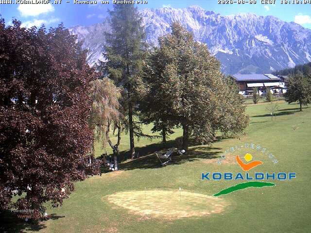 Archiv Foto Webcam Ramsau am Dachstein: Golfplatz am Kobaldhof