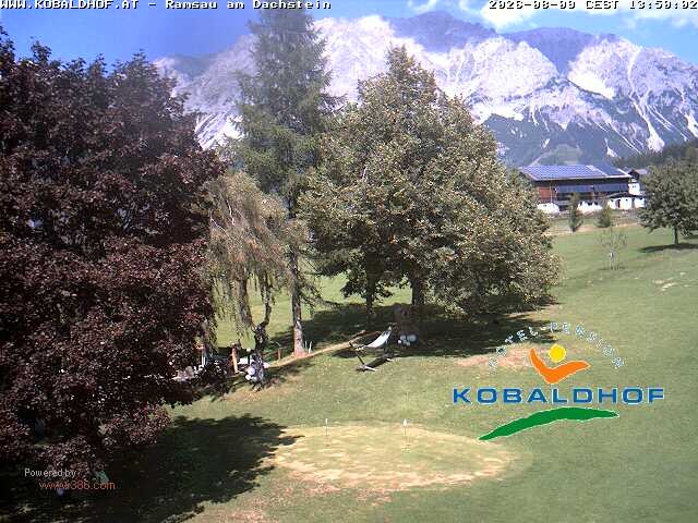 Archiv Foto Webcam Ramsau am Dachstein: Golfplatz am Kobaldhof