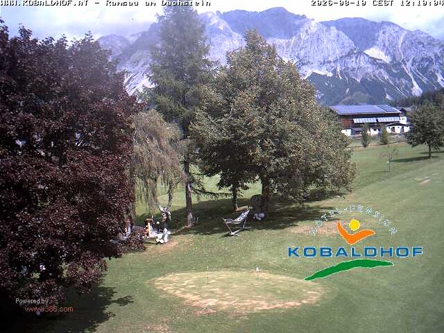 Archiv Foto Webcam Ramsau am Dachstein: Golfplatz am Kobaldhof