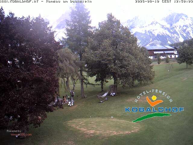 Archiv Foto Webcam Ramsau am Dachstein: Golfplatz am Kobaldhof