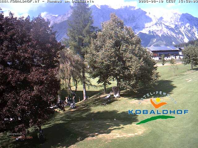 Archiv Foto Webcam Ramsau am Dachstein: Golfplatz am Kobaldhof