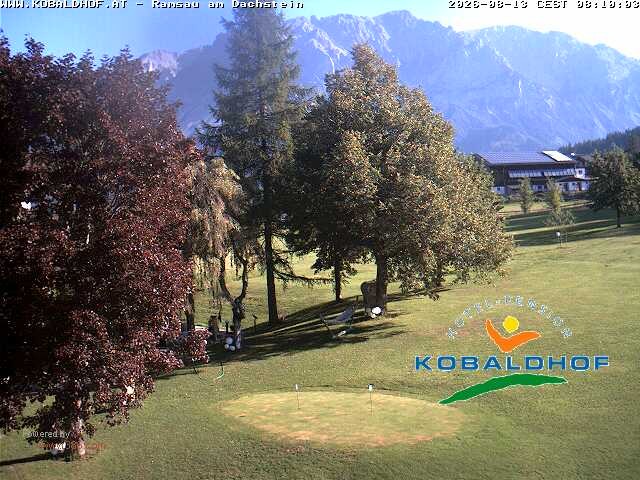 Archiv Foto Webcam Ramsau am Dachstein: Golfplatz am Kobaldhof