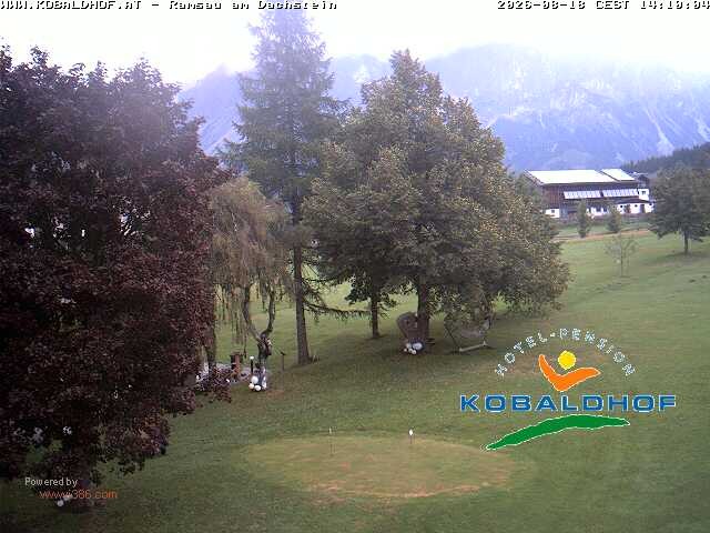 Archiv Foto Webcam Ramsau am Dachstein: Golfplatz am Kobaldhof