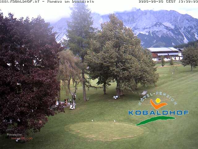 Archiv Foto Webcam Ramsau am Dachstein: Golfplatz am Kobaldhof