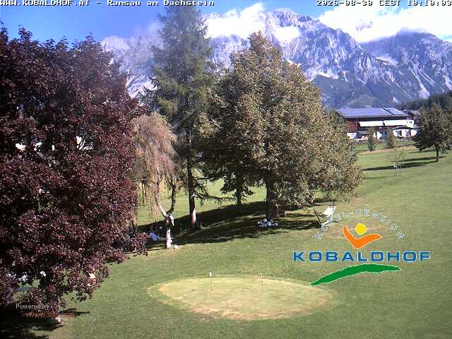 Archiv Foto Webcam Ramsau am Dachstein: Golfplatz am Kobaldhof