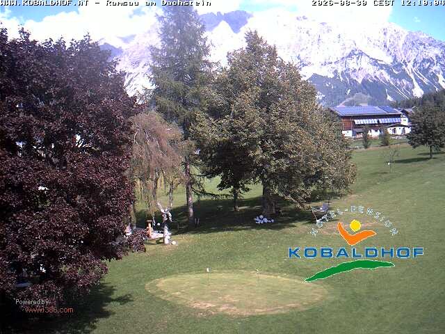 Archiv Foto Webcam Ramsau am Dachstein: Golfplatz am Kobaldhof