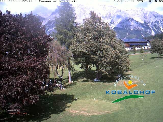 Archiv Foto Webcam Ramsau am Dachstein: Golfplatz am Kobaldhof