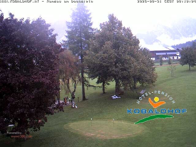 Archiv Foto Webcam Ramsau am Dachstein: Golfplatz am Kobaldhof