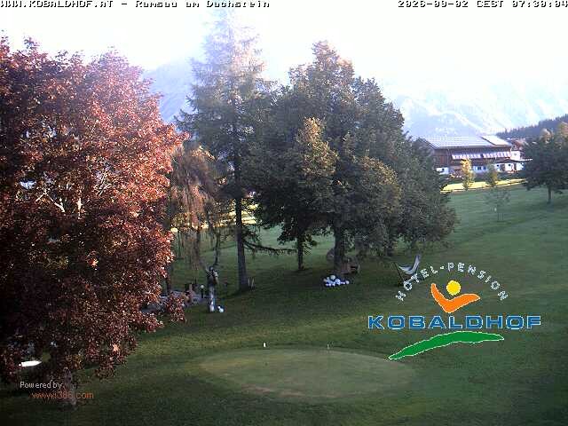 Archiv Foto Webcam Ramsau am Dachstein: Golfplatz am Kobaldhof
