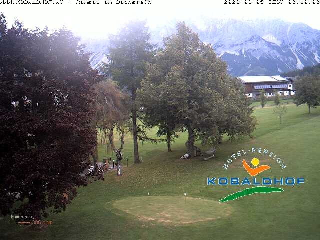 Archiv Foto Webcam Ramsau am Dachstein: Golfplatz am Kobaldhof