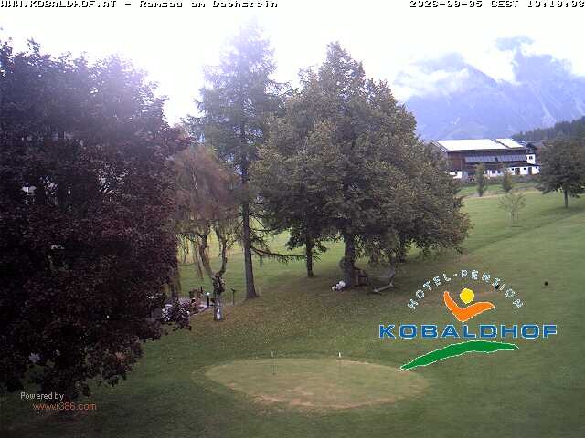 Archiv Foto Webcam Ramsau am Dachstein: Golfplatz am Kobaldhof