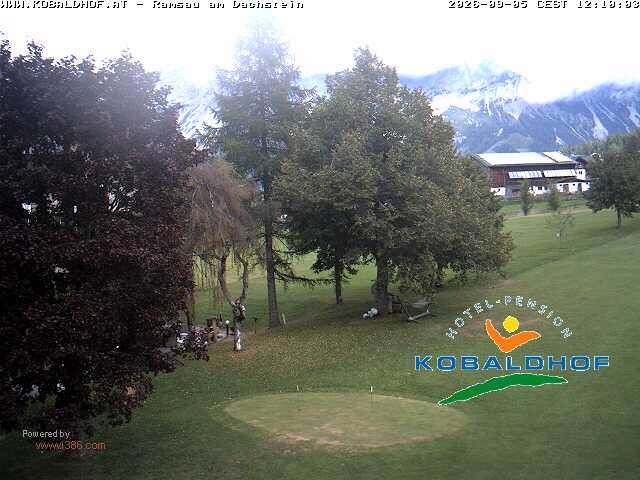 Archiv Foto Webcam Ramsau am Dachstein: Golfplatz am Kobaldhof