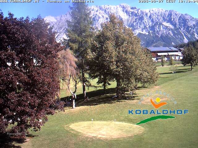 Archiv Foto Webcam Ramsau am Dachstein: Golfplatz am Kobaldhof