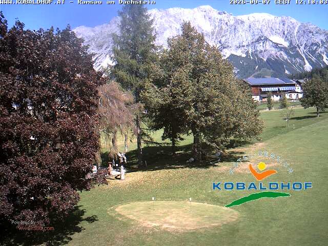 Archiv Foto Webcam Ramsau am Dachstein: Golfplatz am Kobaldhof