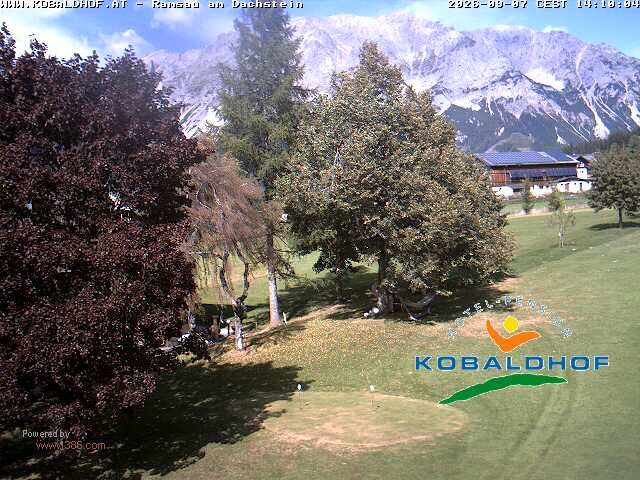 Archiv Foto Webcam Ramsau am Dachstein: Golfplatz am Kobaldhof